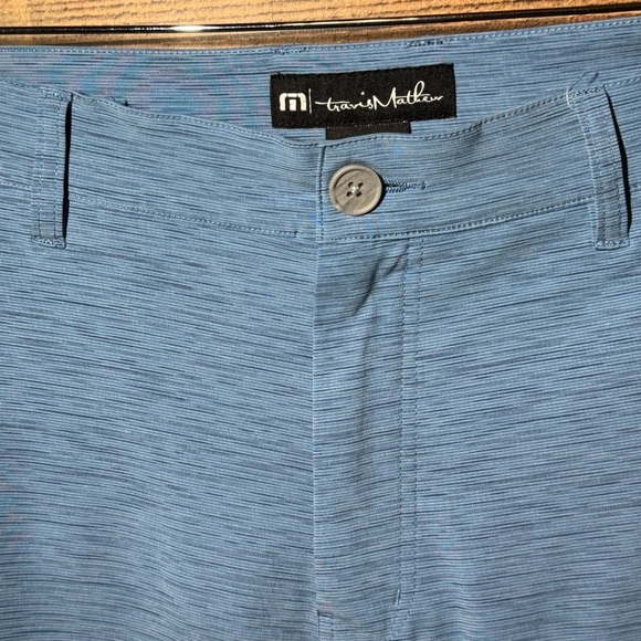 Travis Mathew Shorts Mens 38 Blue 10" Hybrid Golf Casual Preppy Performance - Picture 3 of 9